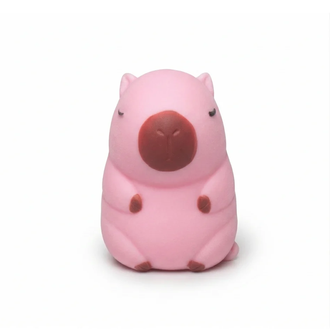 Capibara squishy antiestrés rosa de Neuro Uvitas